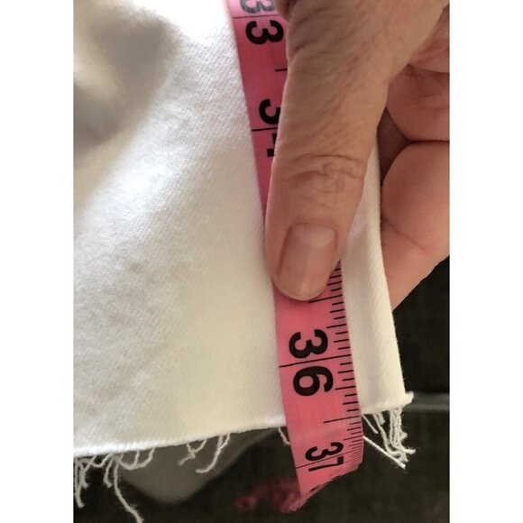 NWT JOE'S Denim White Frayed Ankle Hem Size 25 - Picture 7 of 8